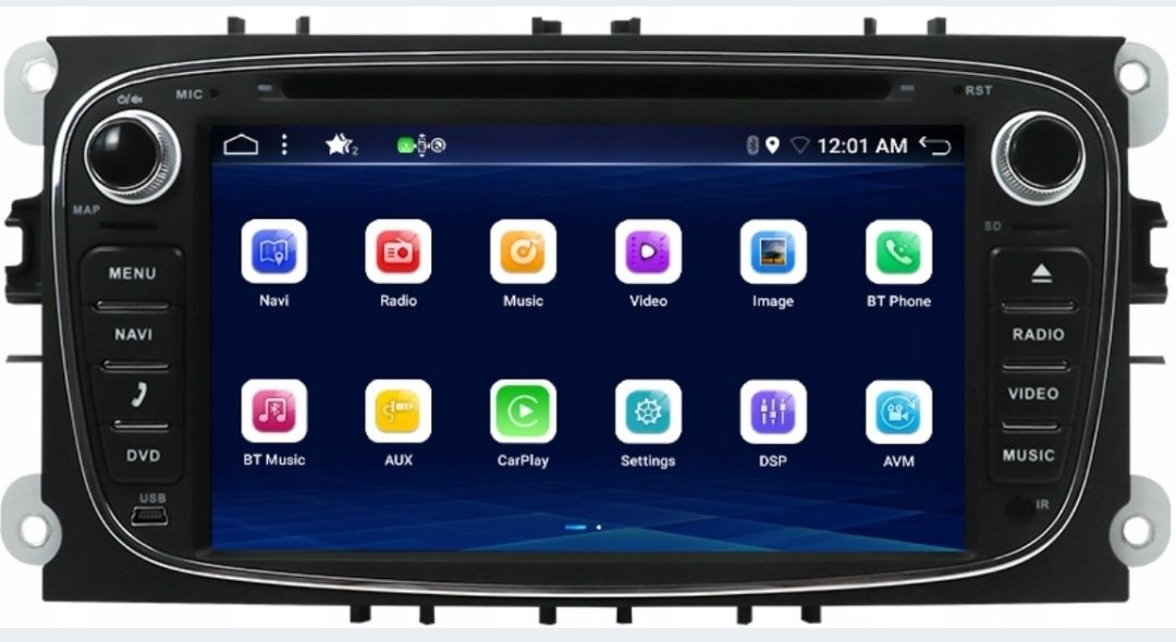 Radio samochodowe Android stacja multimedialna 2-DIN z kamerą cofania