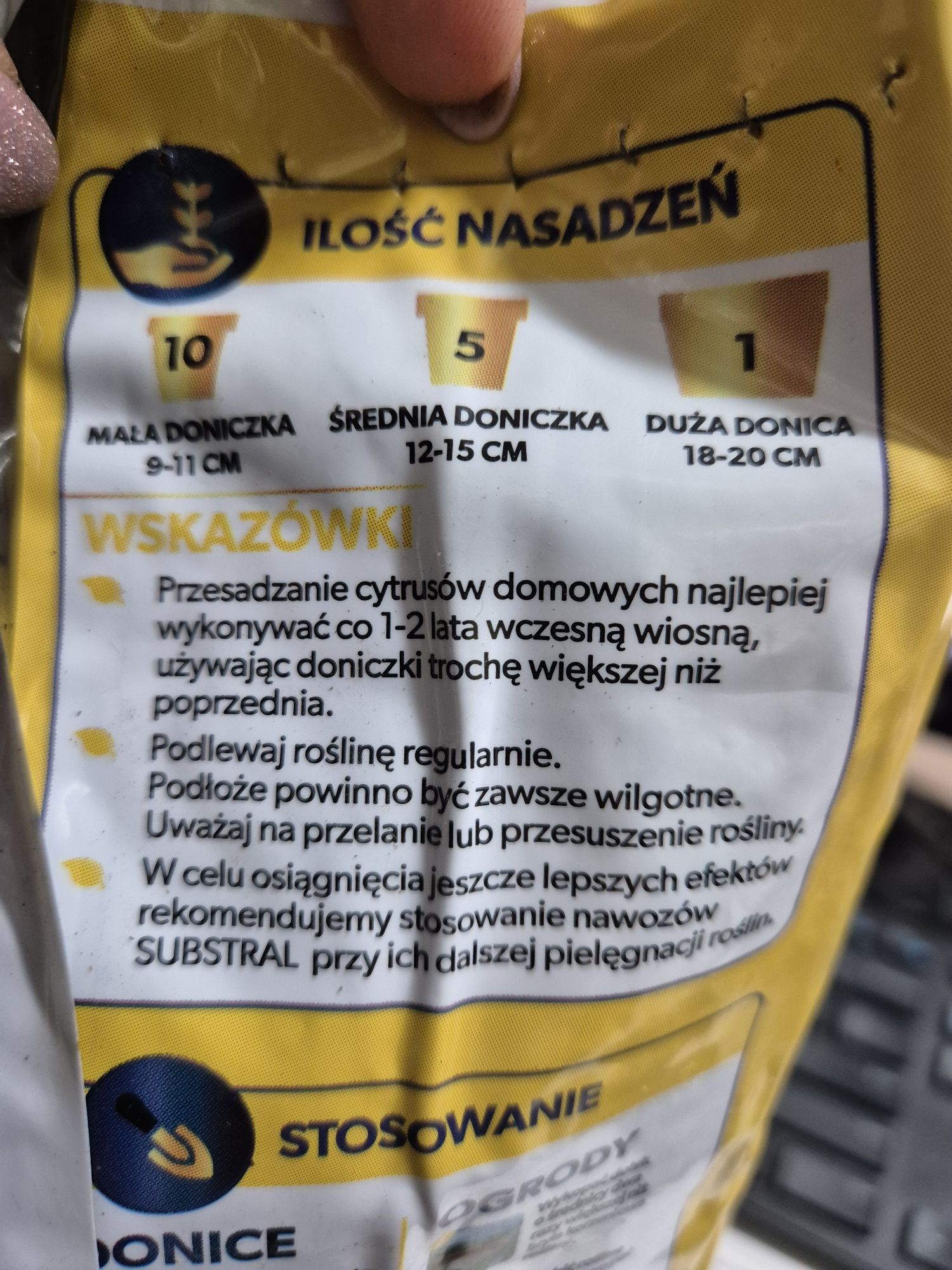 Podłoże Ziemia do Cytrusów 3L z Nawozem Osmocote Substral