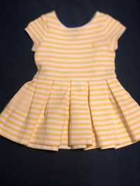 Polo Ralph Lauren – śliczna żółta sukienka na 2 latka