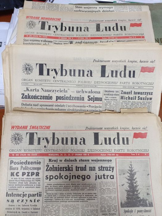 Trybuna Ludu gazeta 1981/82