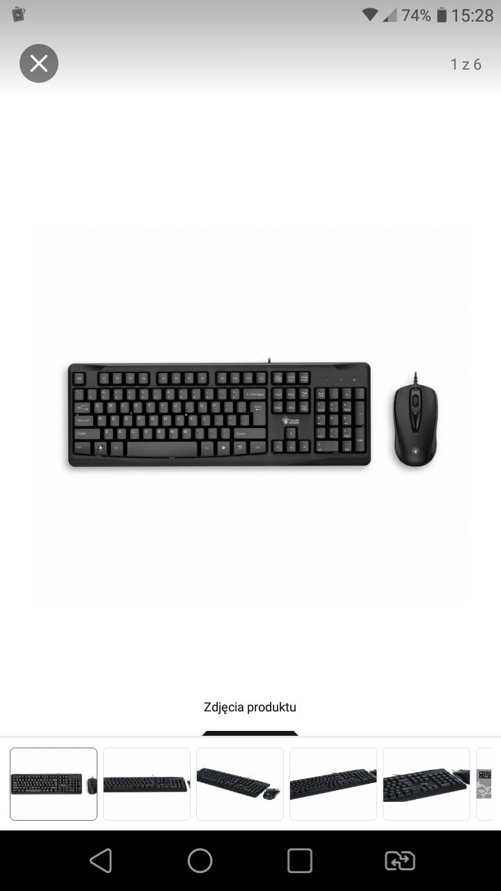 Klawiatura +myszka S1ilver Monkey gaming  Business Office Wired Set