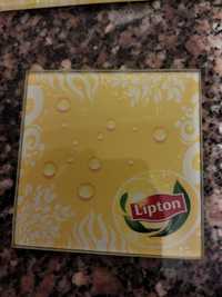 Vendo base para copos colecionável Lipton ice tea em vidro