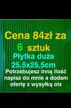 Płytka duża konstrukcyjna 25,5x25,5cm  kompatybilna z LEGO za 6 sztuk