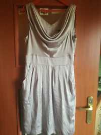 Sukienka kolor srebrny rozmiar L H&M