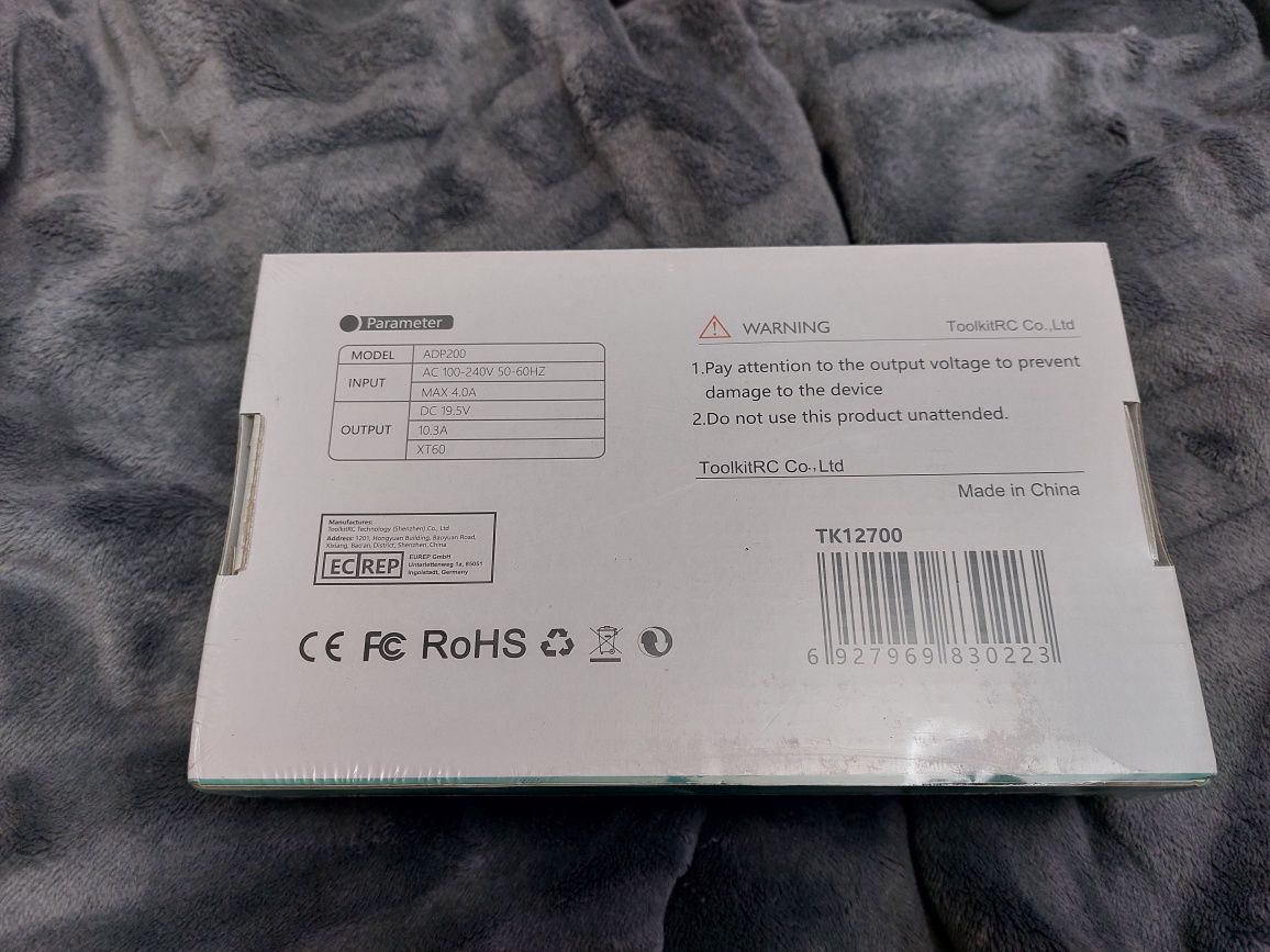 ToolkitRC AC to DC adapter, блок живлення 200w 19.5v