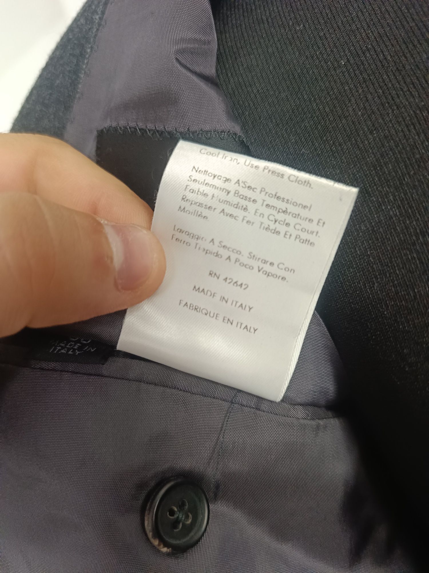 Wełniana marynarka z domieszką kaszmiru marki Calvin Klein rozmiar 50