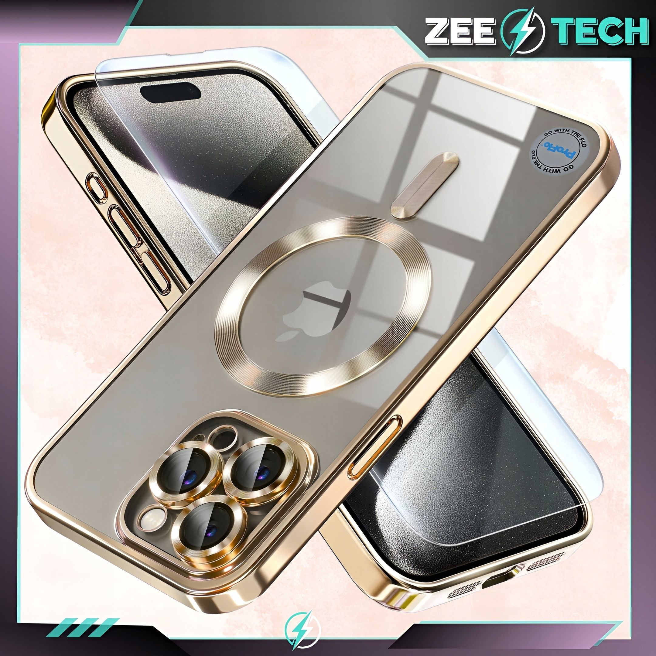 Etui Do Iphone 14 Pro Magsafe Case Pokrowiec Obudowa Osłona + Szkło