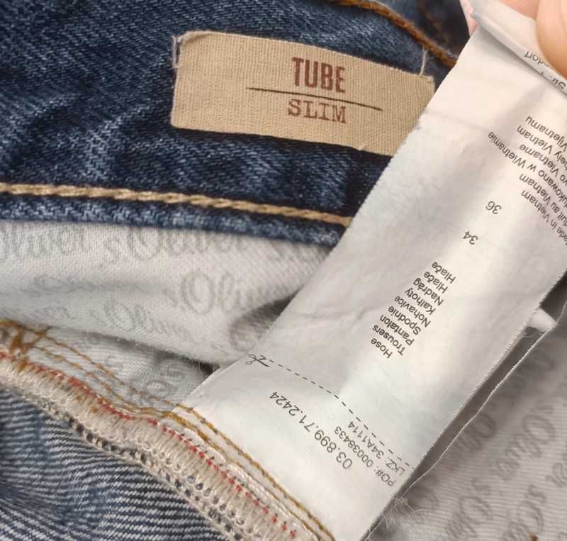 S.Oliver tube slim męskie spodnie jeansowe 3436