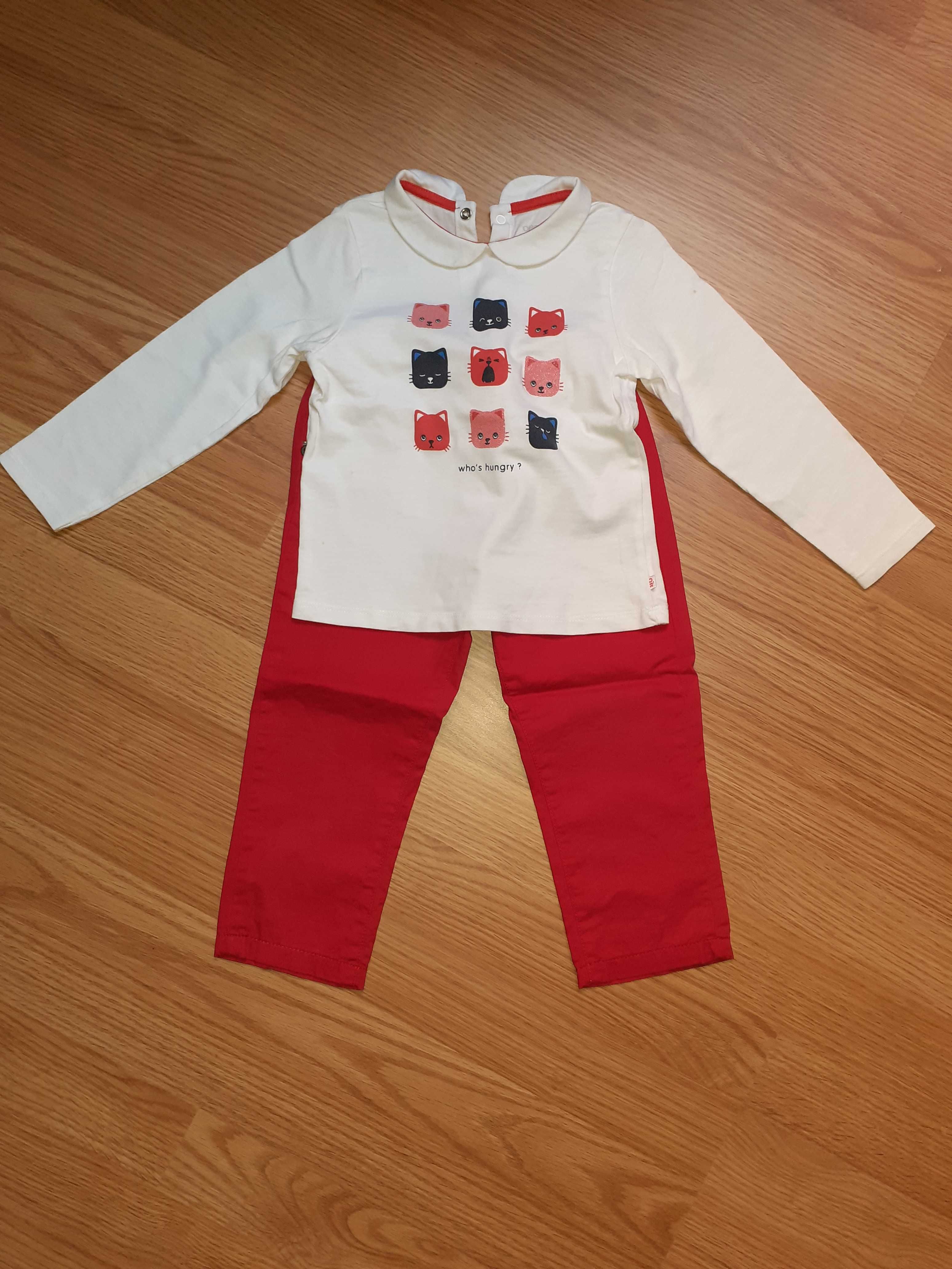 Conjuntos bebé menina [18 meses] calças + sweat de oferta
