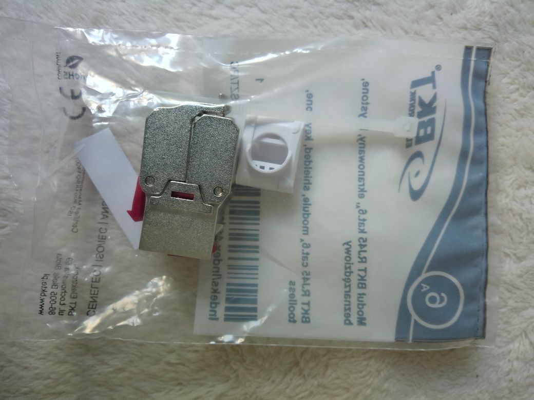 Moduł BKT RJ45 kat.6,ekranowy,keystone,beznarzędziowy