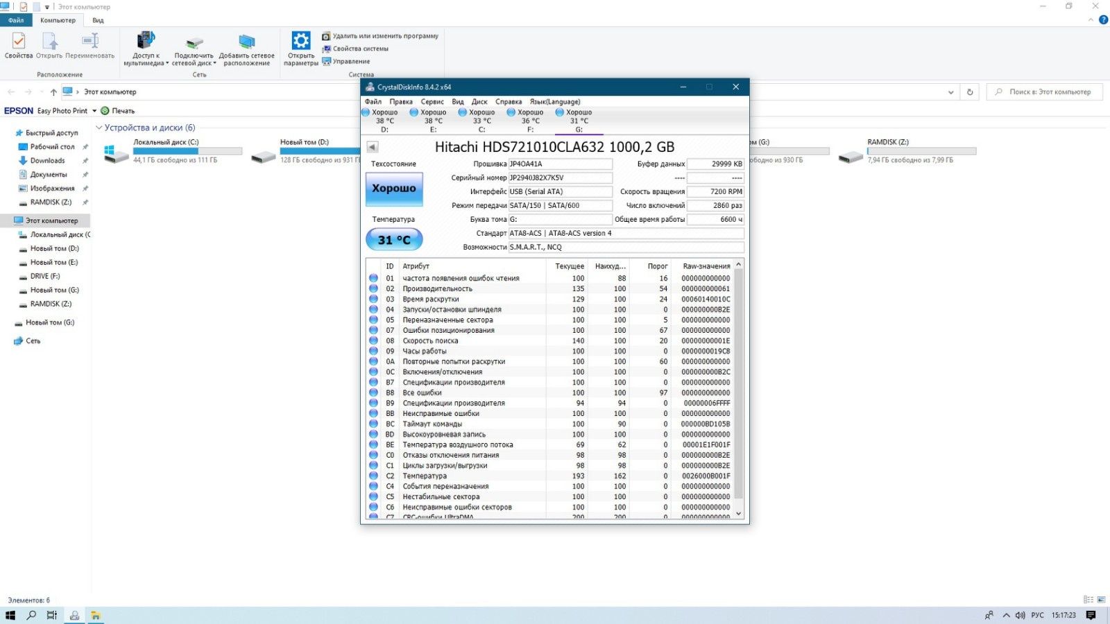 Hitachi Вінчестер, HDD, жорсткий диск