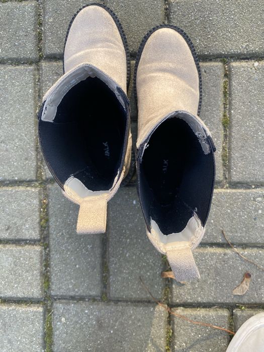 Botki Catwalk bezowe, rozmiar 38