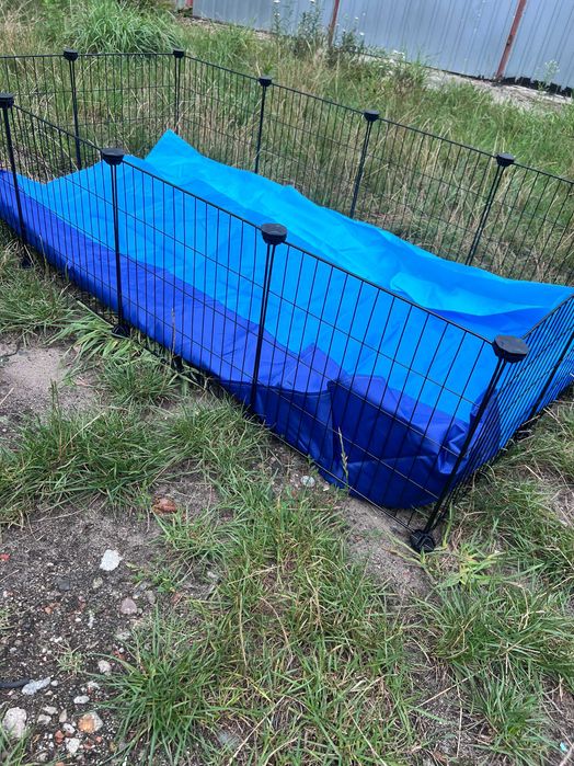 Duża klatka kojec wybieg dla świnki królika zwierząt modułowy NOWY