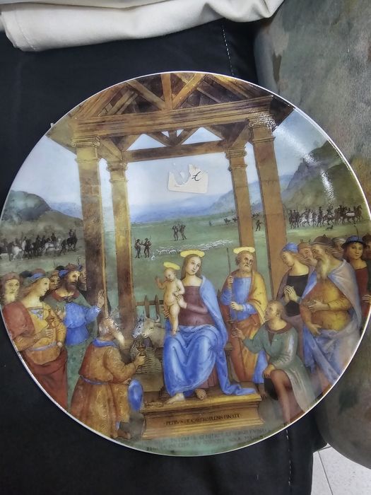 Pratos colecção de natal visita alegre