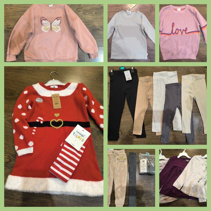 Толстовка,світер,реглан,лосіни,сукня р.110 5р.Green cotton George