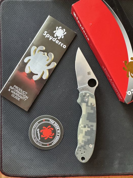 Складаний ніж Spyderco Para 3 G 10 Camo CPM S45VN складной нож USA