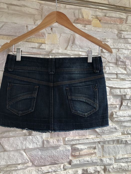 Джинсовая мини юбка