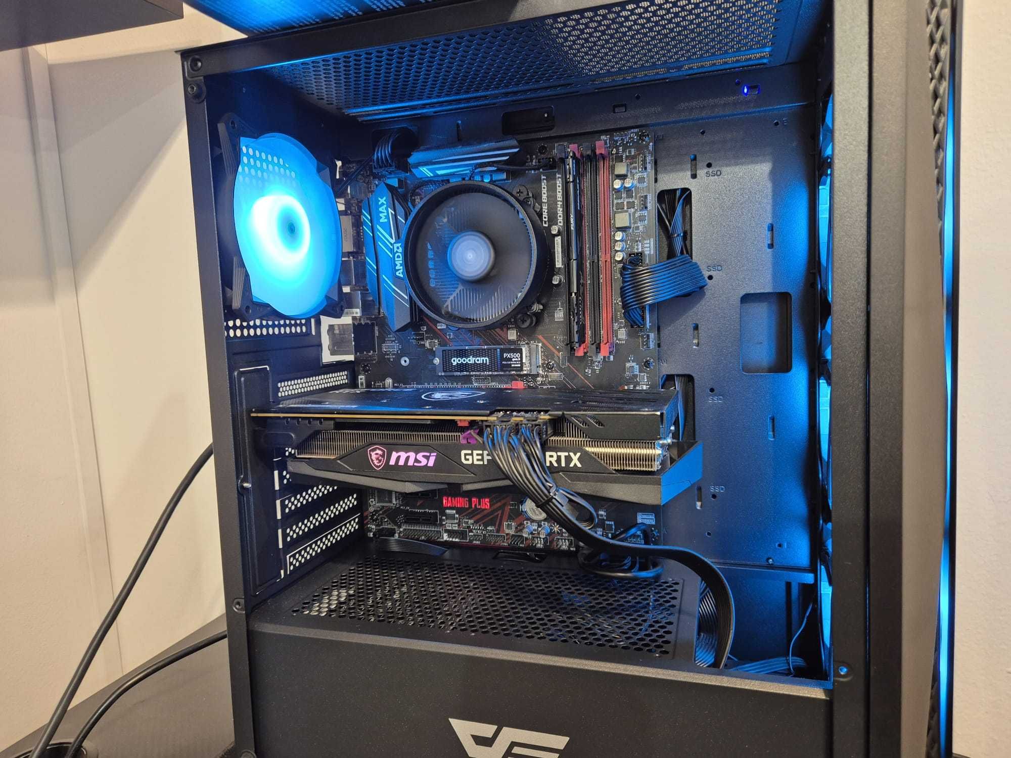 Komputer do gier Ryzen 7 RTX 3060Ti 32GB ram SSD RGB