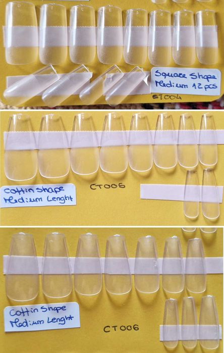 Nail Tips para Unhas Acrílicas, Gel, Press-On, etc