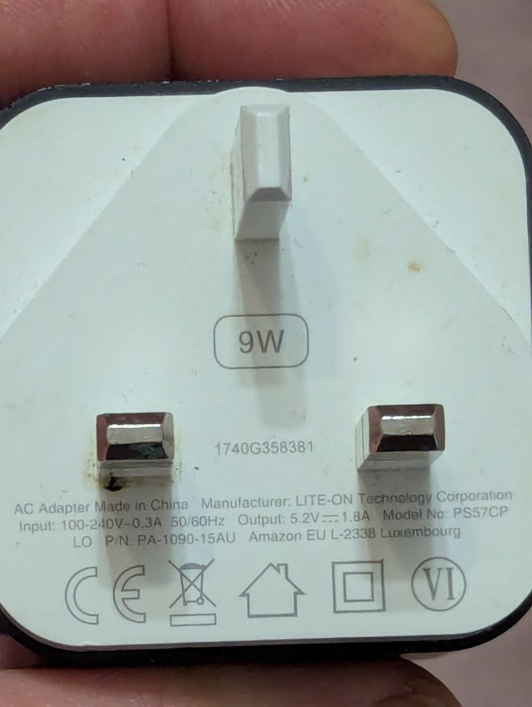 Оригинальный блок питания USB-адаптер Amazon PS57CP мощностью 9 Вт