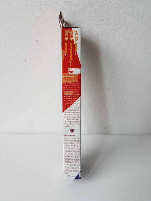 Kapilar termometr zaokienny zewnętrzny rurkowy do okien AL/PCV biały