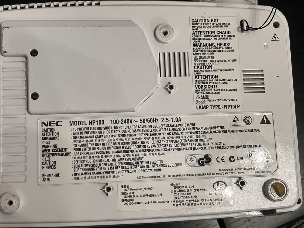 Projektor Nec Np100 biały