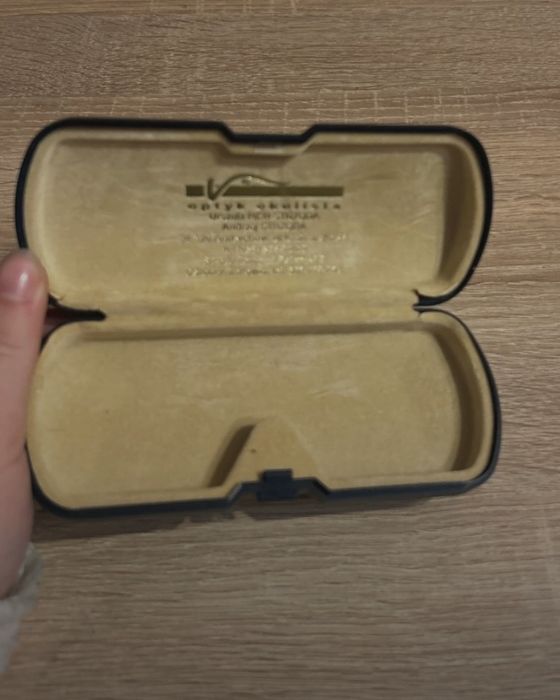 Etui na okulary granatowe