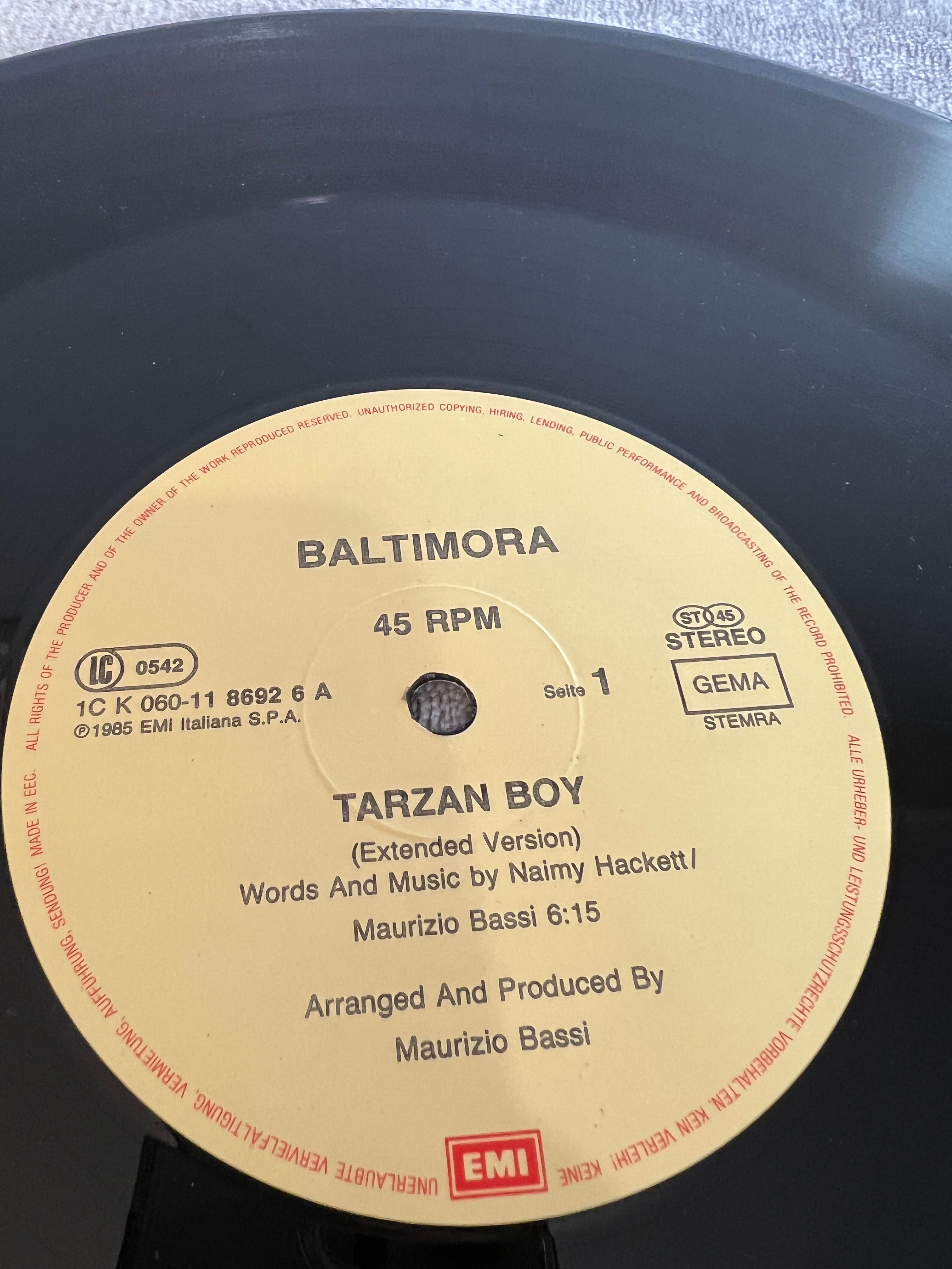 Płyta winylowa Baltimora - Tarzan boy - HIT!