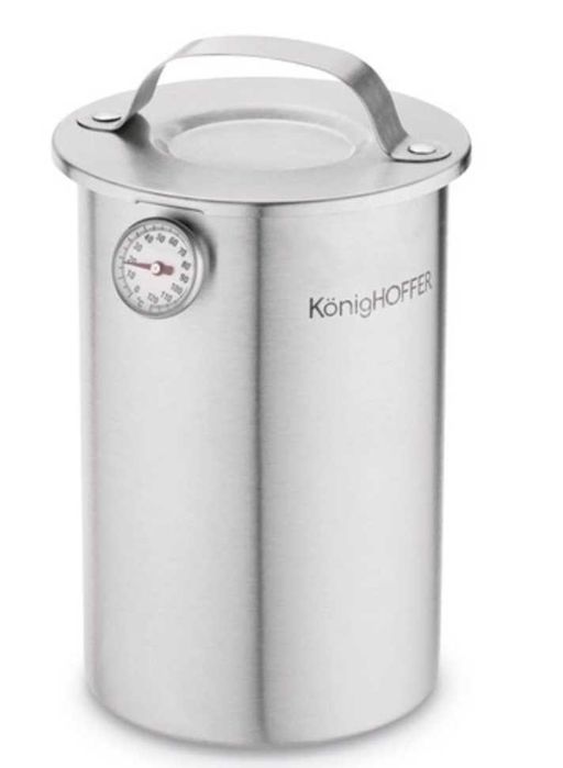 zestaw SZYNKOWAR + GARNEK worki TERMOMETR garnek do WĘDLIN 1.5 kg