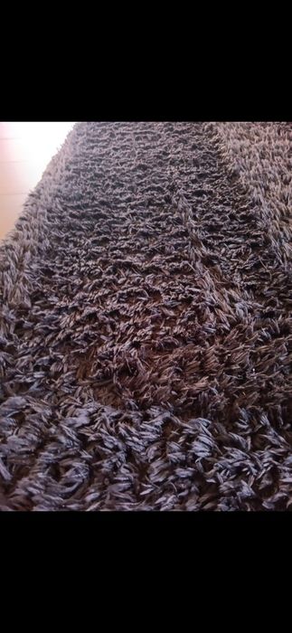 Dywan shaggy dwa kolory