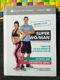 Super Wo/man- Szymon Gaś, Kępka, K. - DVD + książka, trening, tabata