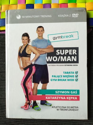 Super Wo/man- Szymon Gaś, Kępka, K. - DVD + książka, trening, tabata