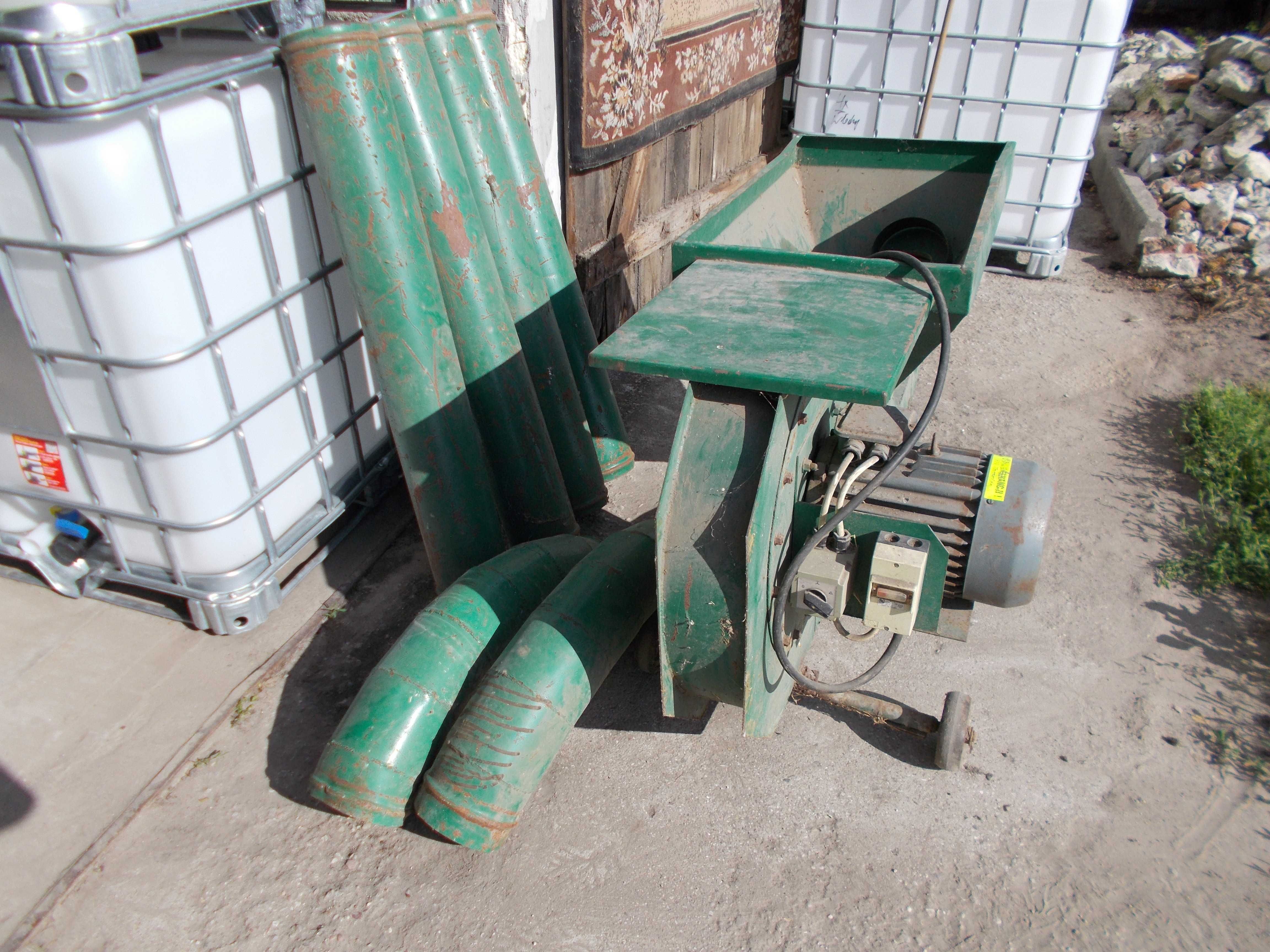 dmuchawa do zboża 7.5 kw żmijka komplet rur