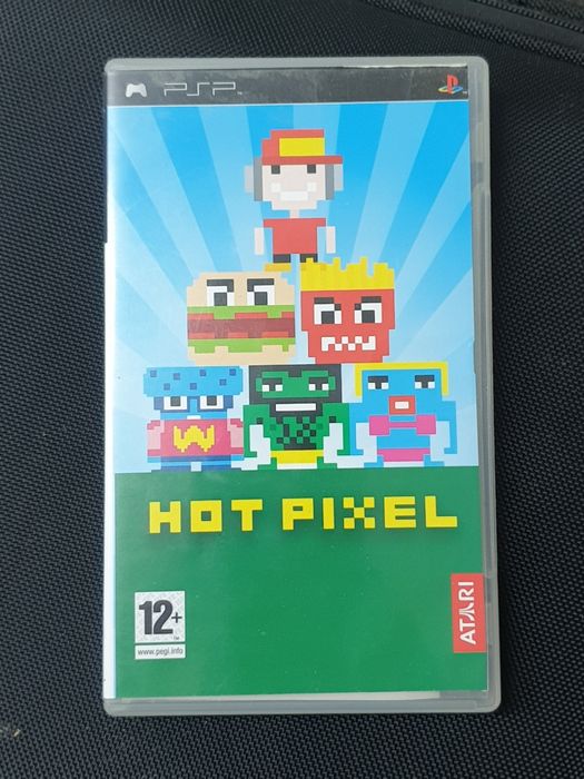 Jogo da PSP hot pixel em bom estado.