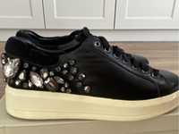 Sneakersy czarne Liu Jo 37 z krysztalkami