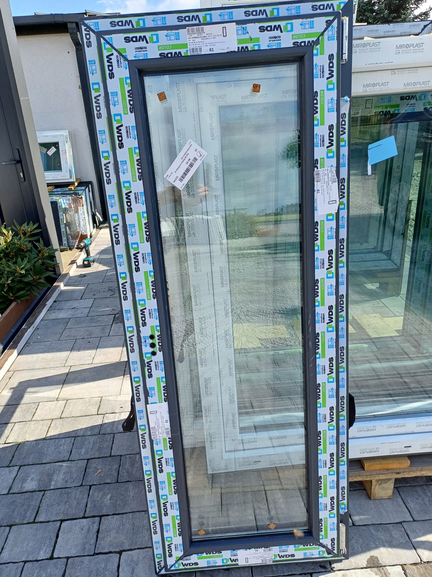 Okno pcv 55 x 140 antracyt