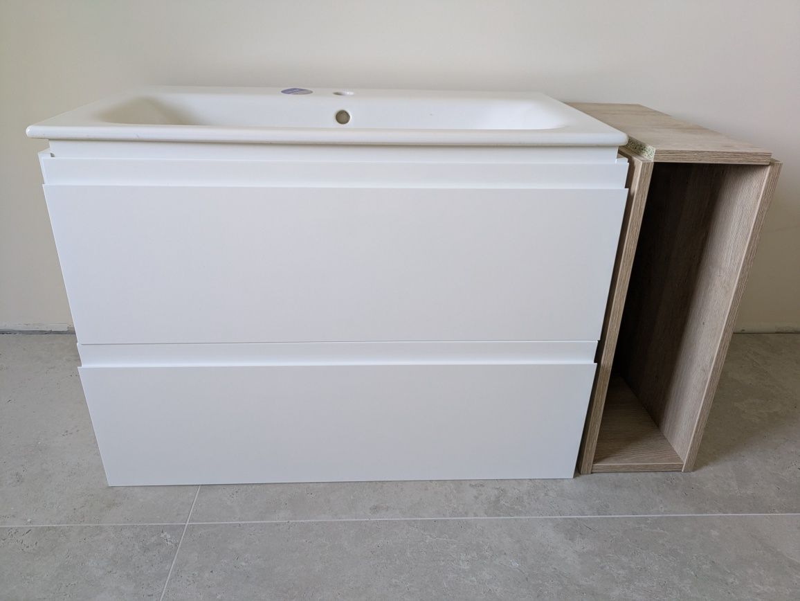 Umywalka ceramiczna Cersanit 80cmx 45 plus szafka