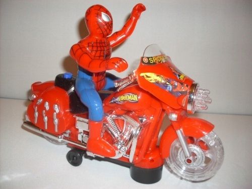 duży SPIDERMAN MOTOR ścigacz max funkcji nowość