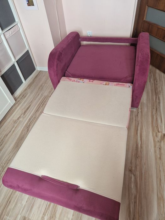 Fotel rozkładany z funkcją spania