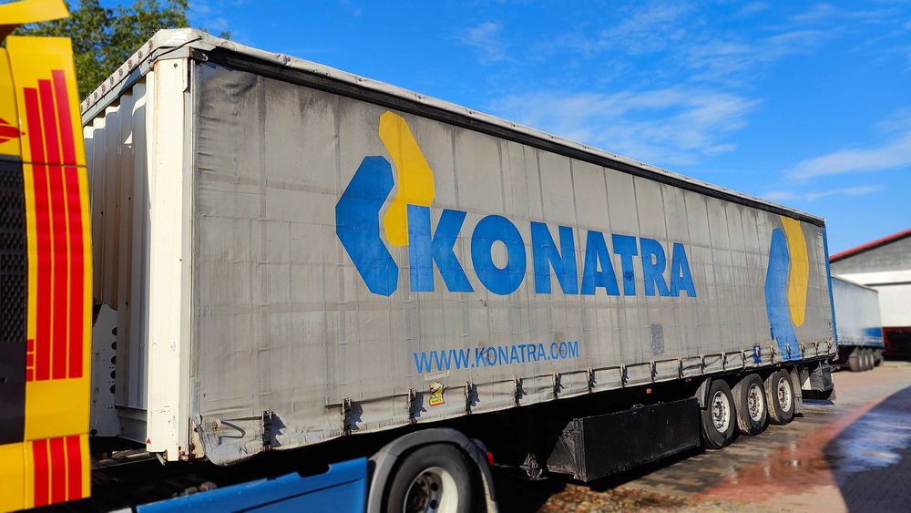 Naczepa Krone / FIRANKA / STANDARD / PALECIARKA / Podnoszona OŚ / SAF