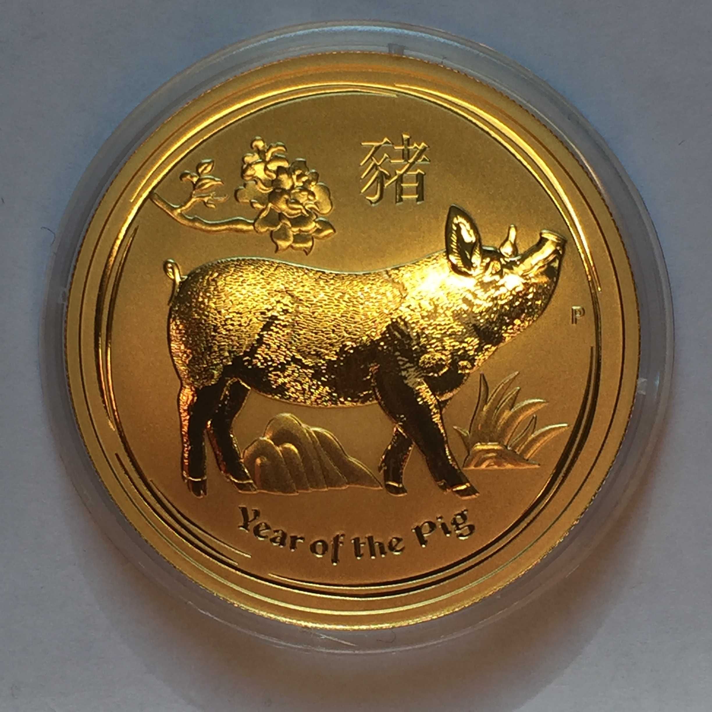 100 долларов Австралии "Год Свиньи" 2019 г 1 OZ.(31.1 г.)