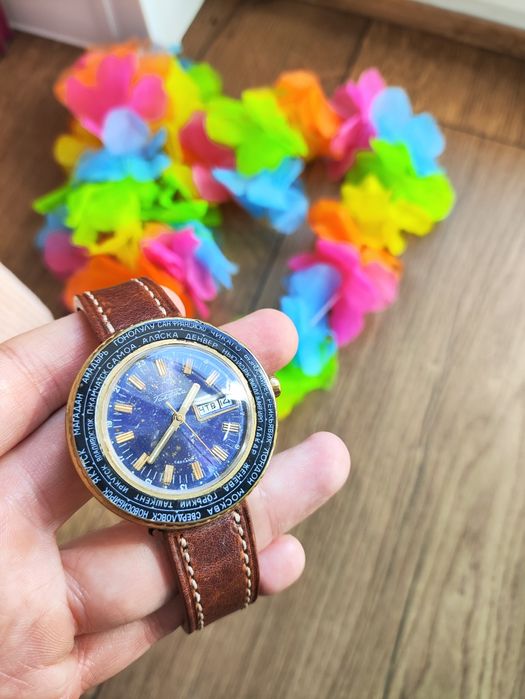 Raketa Worldtime "Goroda" – ZSRR, vintage