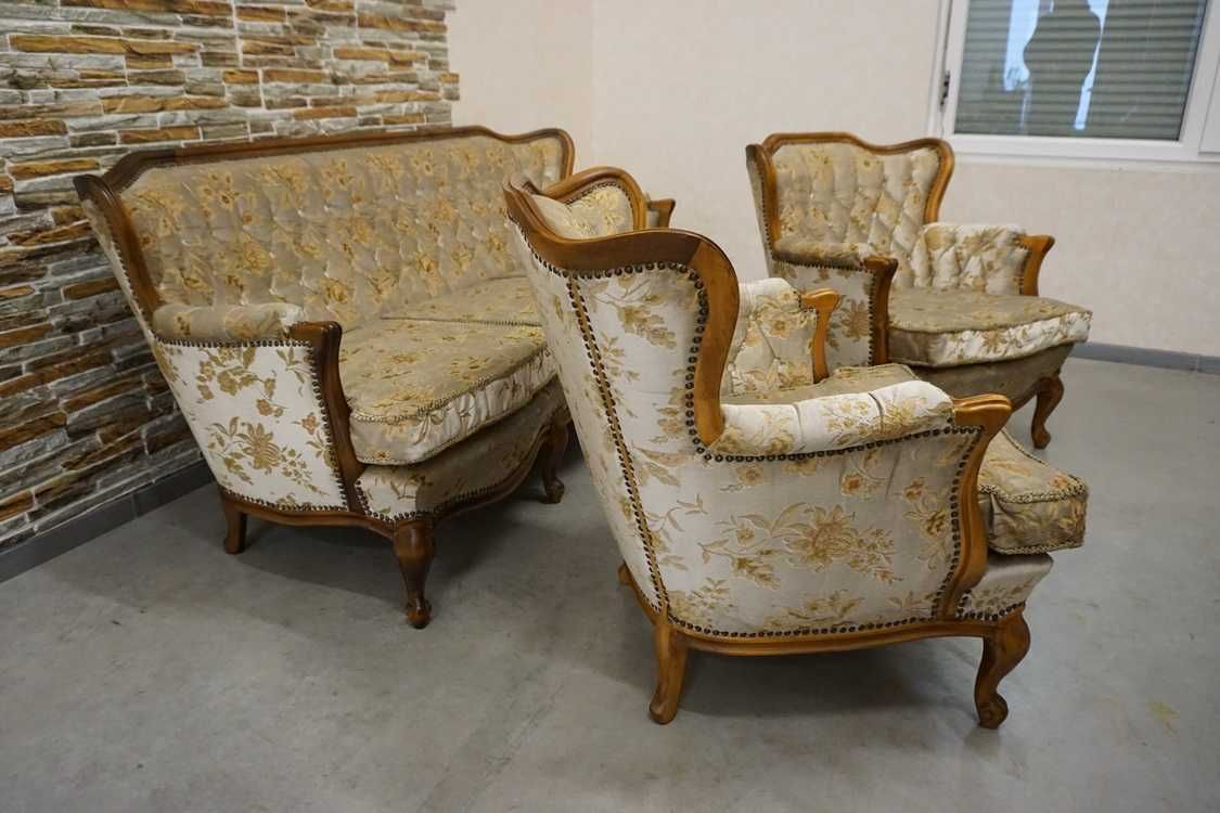Zestaw Wypoczynek 3+1+1 Chippendale Warrings Ludwik Filip w-1004 -10%