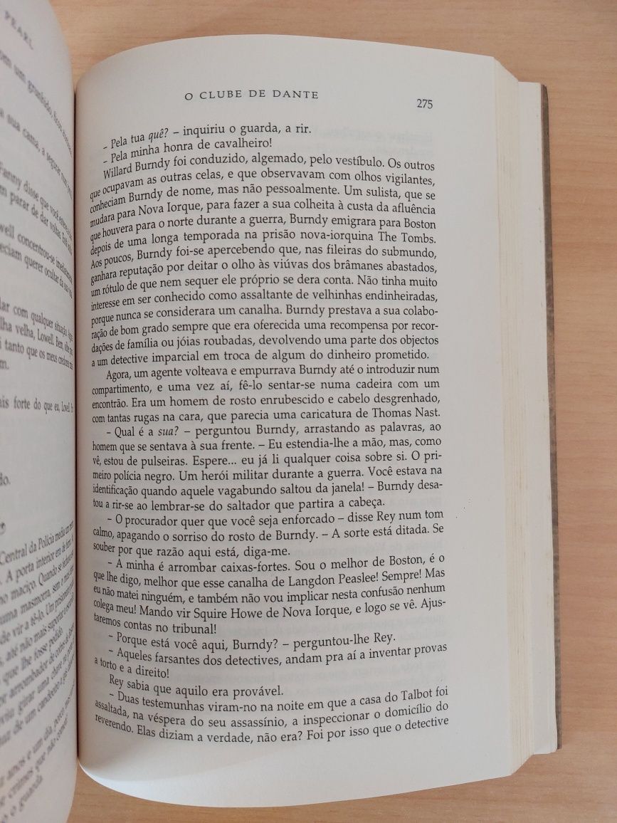 " O Clube de Dante " de Matthew Pearl (Edição Regular/ Opt. Estado)