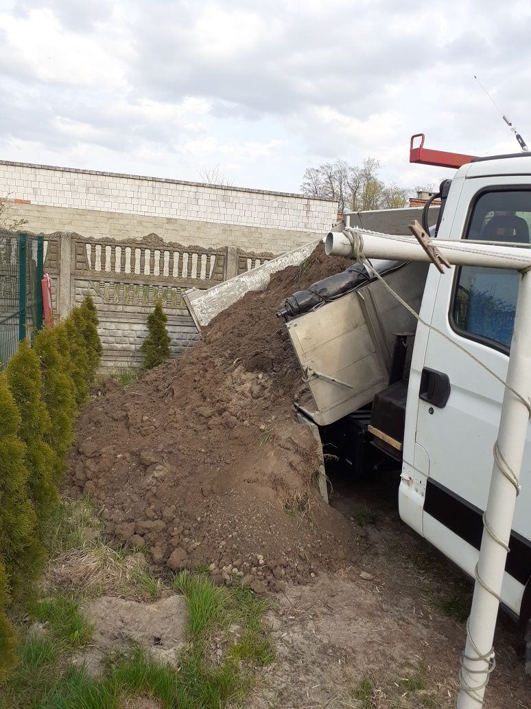 Piach siany płukany beton wywóz gruzu w bigbagi ziemia transport h