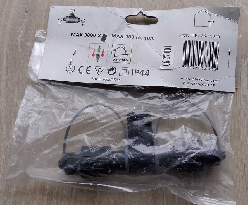 Markslojd Chrissline łącznik trójnik 8687 oświetlenie choinkowe IP44