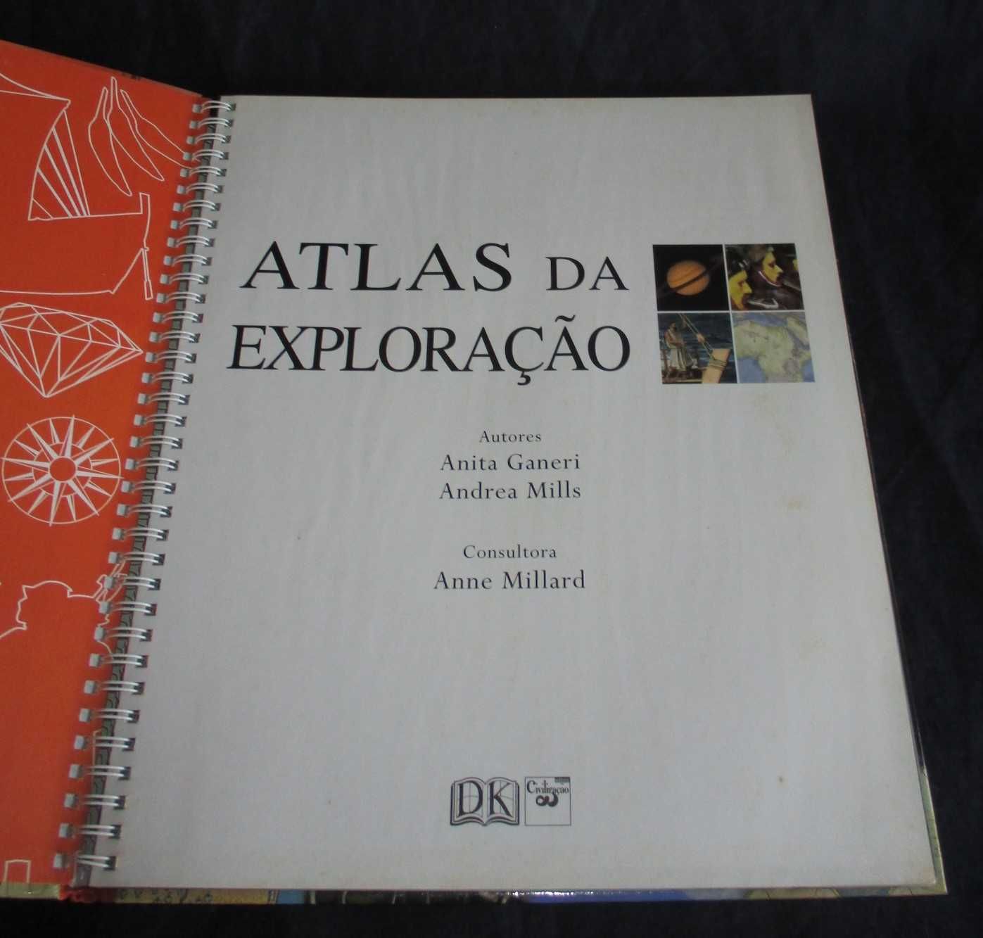 Livro Atlas da Exploração Andrea Mills e Anita Ganeri