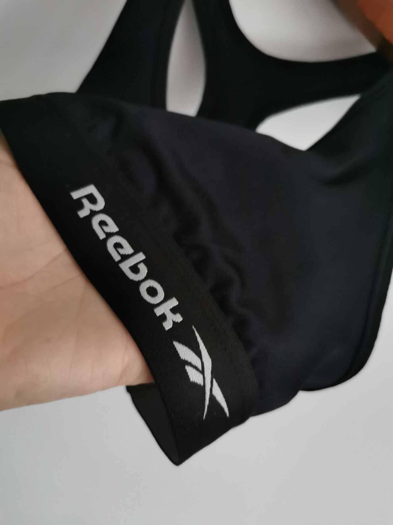 Reebok top biustonosz sportowy logowany damski L