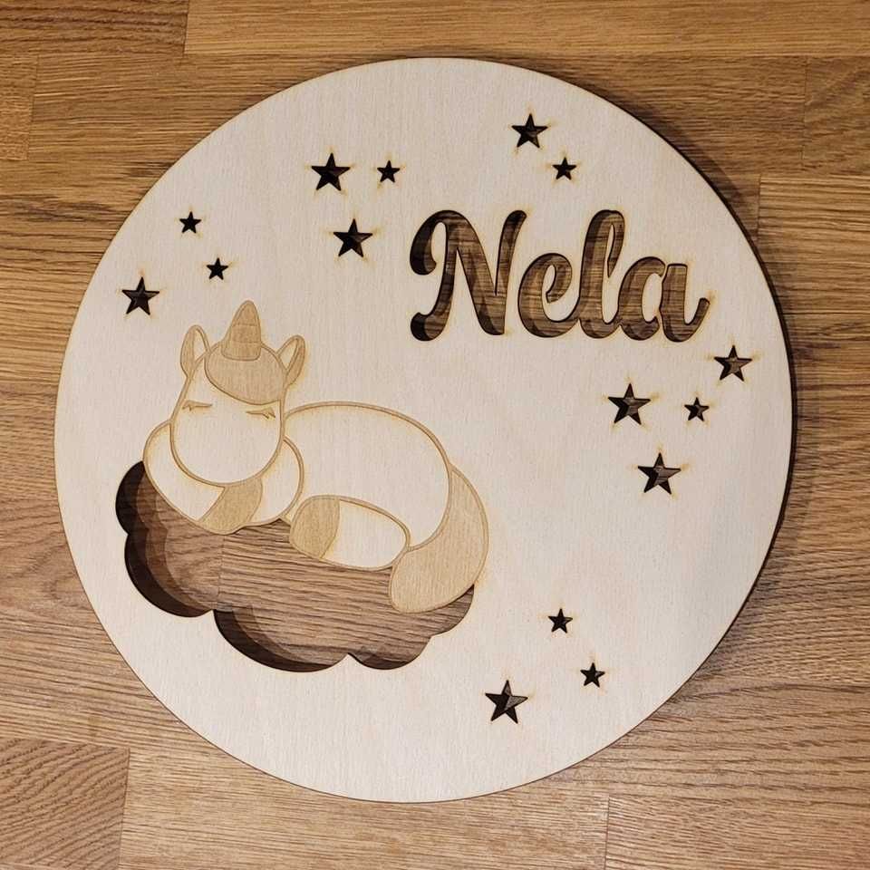 Lampka nocna z imieniem personalizowana