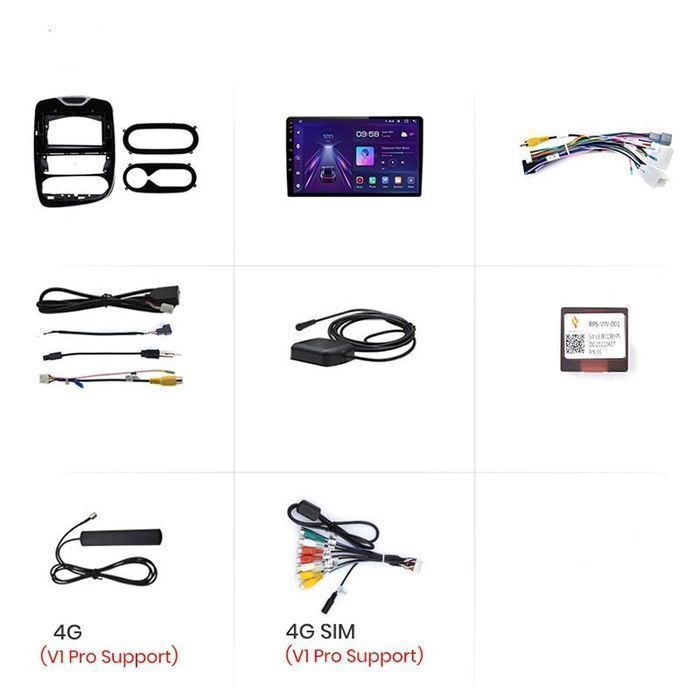 Radio nawigacja Renault Clio 4 ZOE Carplay Android 2GB 32GB Plus